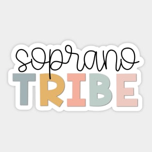 Soprano Tribe Muted Pastels Sticker